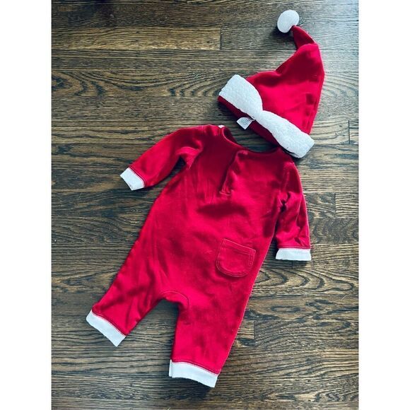 GYMBORee 3-6 Mos Baby Little Santa 2p Sleeper BUY 2 GET 1 FREE - Picture 2 of 5